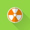 Radiation flat icon