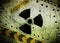 Radiation, grunge background