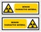 Radiation Hazard Symbol Sign,Vector Illustration, Isolated On White Background Label. EPS10