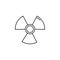 The radiation icon