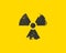 Radiation icon vector. Warning radioactive sign danger symbol