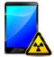 Radiation with mobile phone