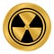 Radiation round button.