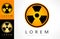 Radiation Round logo vector