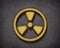 Radiation sign background