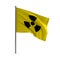 Radiation sign flag