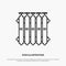 Radiator, Heating, Battery, Warm, Heat Line Icon Vector