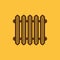 Radiator icon. Heater and heating, heat symbol. Flat design. Stock - Vector illustration