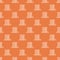 Radiator. Seamless pattern with radiators on an orange background.