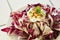 Radicchio with greek yogurt and almonds