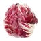 Radicchio, Italian chicory, from above isolated over white