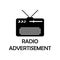 radio advertisement icon. Element of marketing for mobile concept and web apps. Detailed radio advertisement icon can be used for