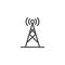 Radio Antenna outline icon