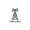 Radio antenna wireless vector icon