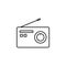 Radio apparatus icon. Element of journalist for mobile concept and web apps illustration. Illustration for website