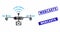 Radio Camera Airdrone Mosaic and Scratched Rectangle Webcasts Watermarks