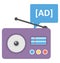 Radio commercial Isolated Vector icon that can be easily modified or edit