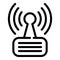 Radio consumption icon, outline style