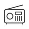 Radio creative icon. Simple element illustration