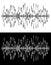 Radio frequency waves or sound analog and digital forms. abstract audio line . Eps 10 vector illustration