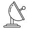 Radio ground antenna icon, outline style