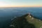 Radio and gsm antenna on the top of the mountains ,telecommunications towers