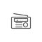 Radio outline icon