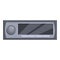 Radio player icon cartoon vector. Car audio acoustic