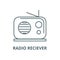 Radio reciever vector line icon, linear concept, outline sign, symbol