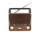 Radio retro portable receiver