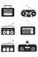 Radio Set. Pictogram icon depicting various black and white radios isolated on a white background. EPS Vector