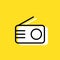 Radio simple vector icon illustration