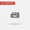 Radio Simple vector icon. Illustration symbol design template for web mobile UI element. Perfect color modern pictogram on