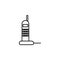 radio telephone outline icon. Element of equipment icon for mobile concept and web apps. Thin line radio telephone outline icon