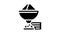 radio telescope glyph icon animation