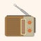 Radio theme elements vector,eps