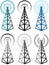 Radio tower symbols