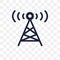 Radio tower transparent icon. Radio tower symbol design from Map