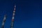 Radio transmission antennas on the starry sky media broadcasting concept