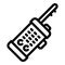 Radio walkie talkie icon, outline style