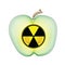 Radioactive apple sign