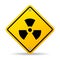 Radioactive danger sign