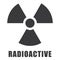 Radioactive icon in