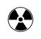 Radioactive nuclear waste symbol and sign