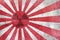 Radioactive old japan flag