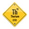 Radioactive periodic elements Thorium,  corporative business concep artwork