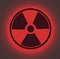 Radioactive Sign Red