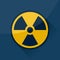 Radioactive sign and symbol.