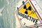 Radioactive Warning Placard Sign