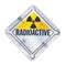 Radioactive warning sign